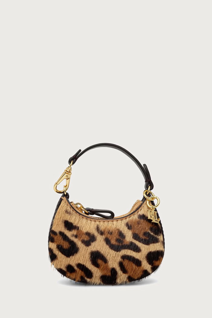 Lauren Ralph Lauren Brelok damski skórzany 432P18700 beżowy AW26