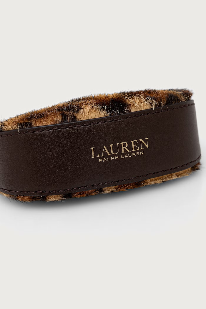 Brelok damski skórzany Lauren Ralph Lauren beżowy 432P18700