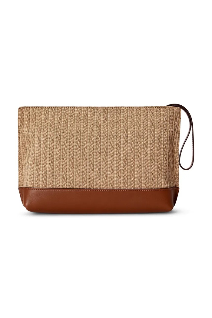 Lauren Ralph Lauren Kosmetyczka damska 432P18551 brązowy AW26