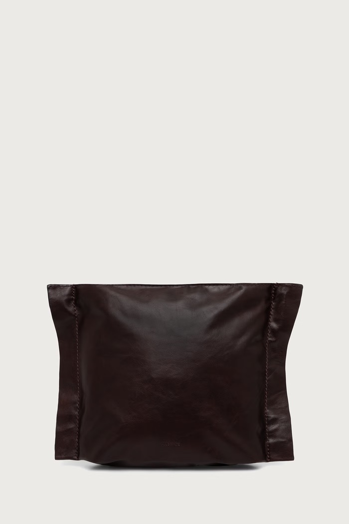 AllSaints Kosmetyczka damska skórzana LUTECE bordowy W213XF