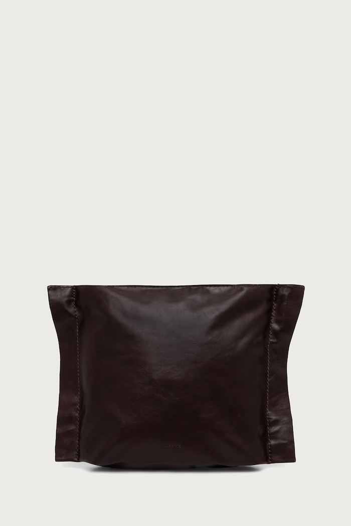 AllSaints Kosmetyczka damska skórzana LUTECE bordowy W213XF