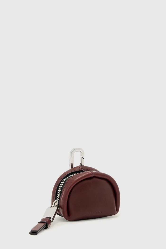 Akcesoria AllSaints Etui na słuchawki damskie skórzane ROSALIE W169XF pomarańczowy