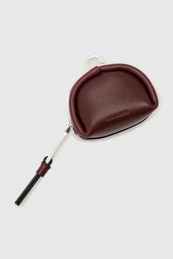 Etui na słuchawki damskie skórzane ROSALIE AllSaints pomarańczowy W169XF