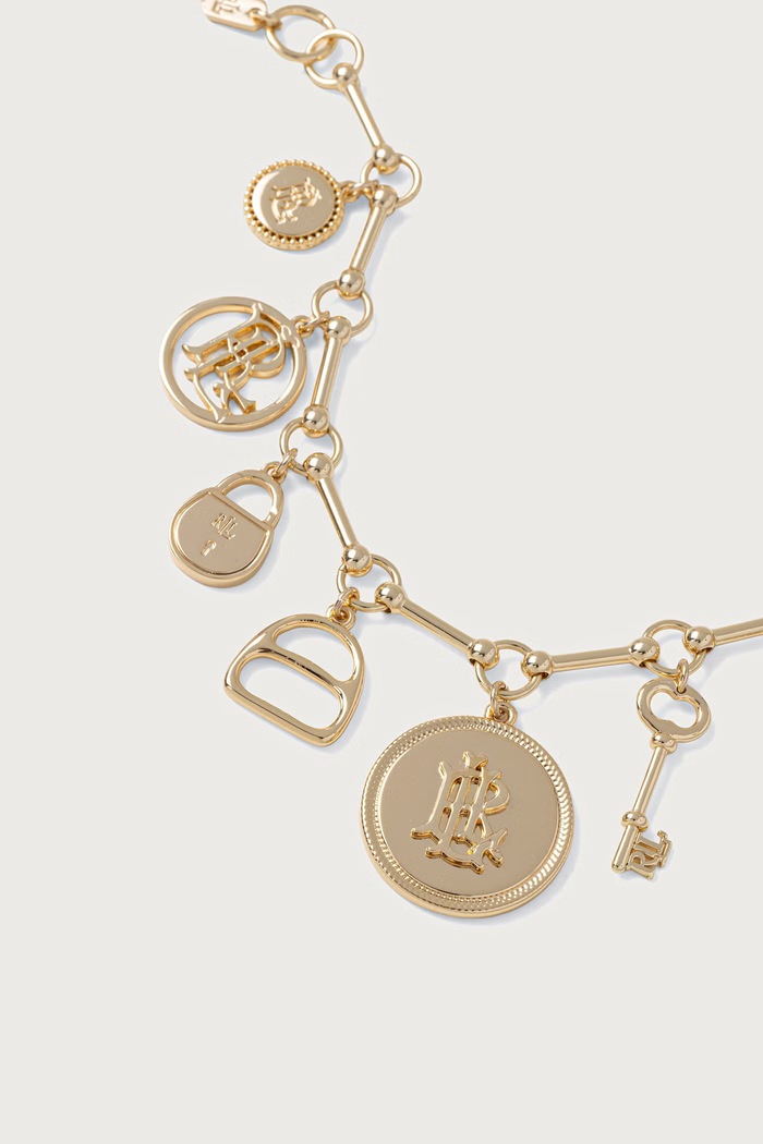Lauren Ralph Lauren Bransoletka damska metalowa 14B00770 złoty AW26
