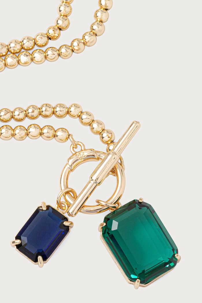 Lauren Ralph Lauren Naszyjnik z zawieszką damski 14N00884 złoty AW26