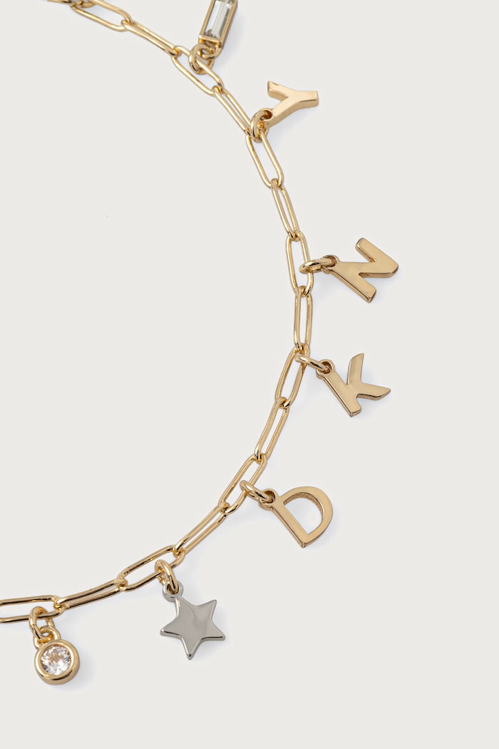 DKNY Naszyjnik damski metalowy 04N00375 złoty AW26