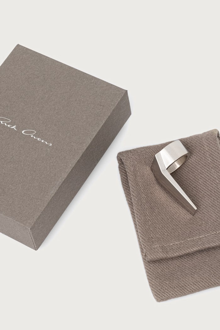Αξεσουάρ Rick Owens DRKSHDW Trunk δαχτυλίδι ορείχαλκο γυναικείο RJ0000021.MMT ασημί