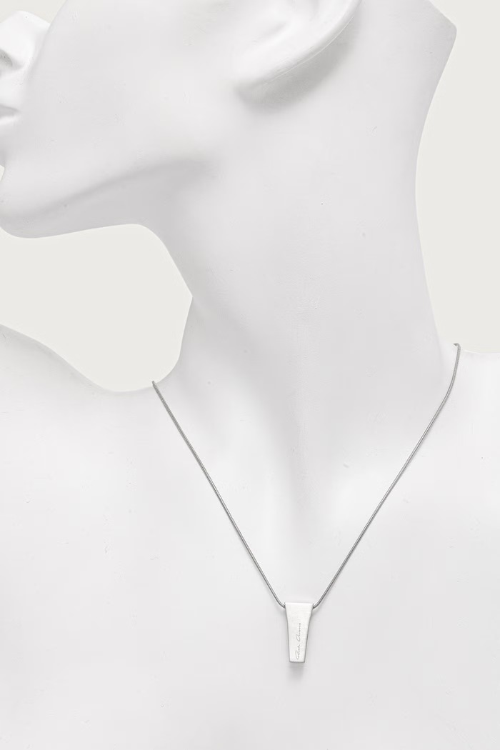 Rick Owens DRKSHDW Mini Trunk necklace brass Women's RJ0000146.MMT silver AW26