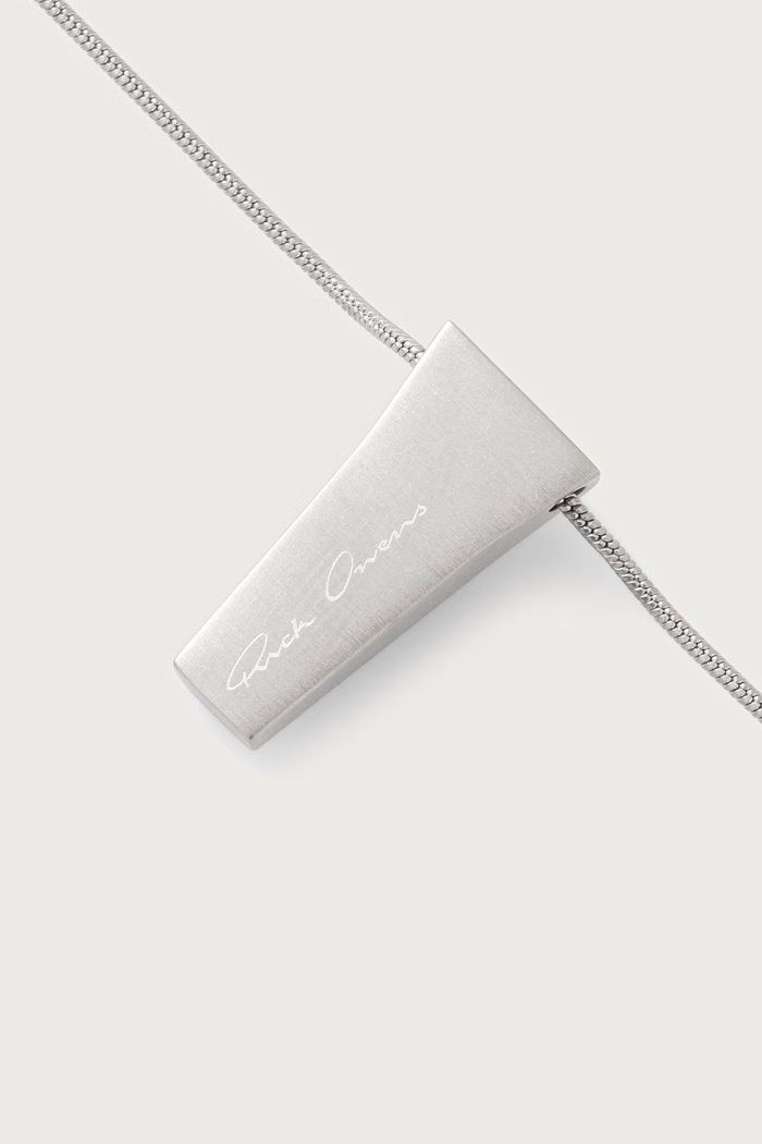 Accessories Rick Owens DRKSHDW Mini Trunk necklace brass Women's RJ0000146.MMT silver