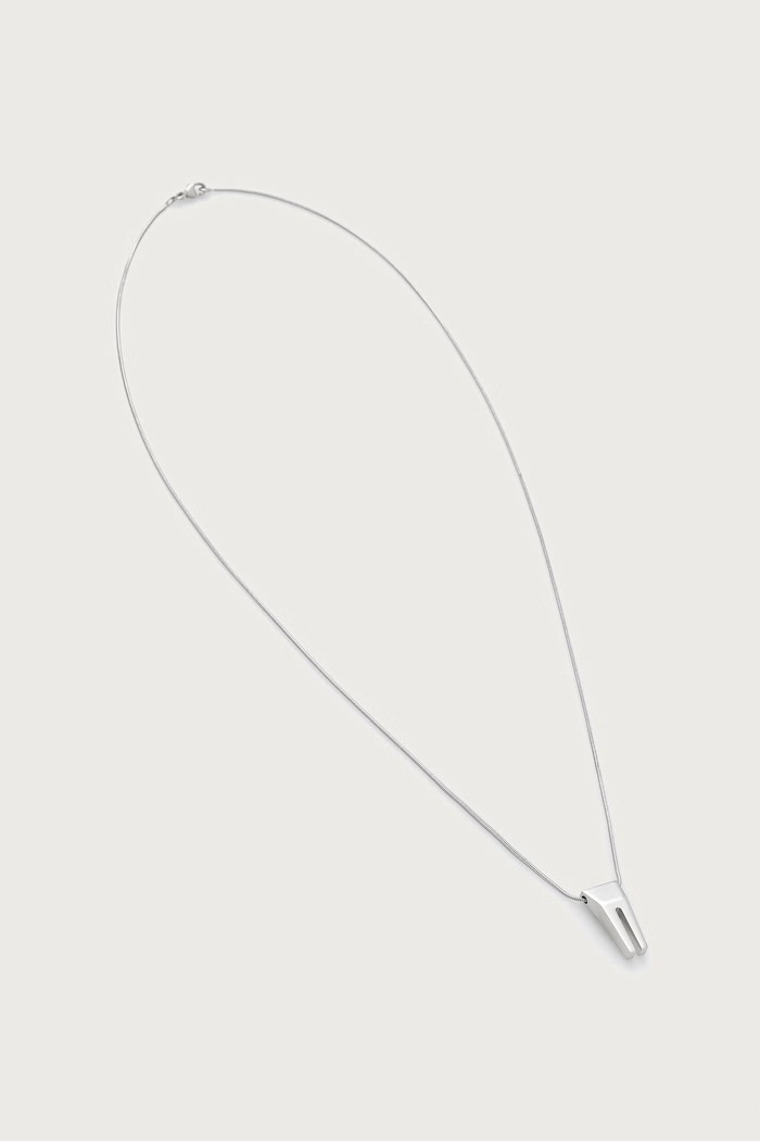 Rick Owens DRKSHDW Mini Open Trunk necklace brass Women's silver RJ0000147.MMT