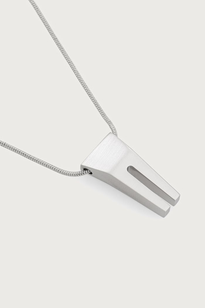 Accessories Rick Owens DRKSHDW Mini Open Trunk necklace brass Women's RJ0000147.MMT silver