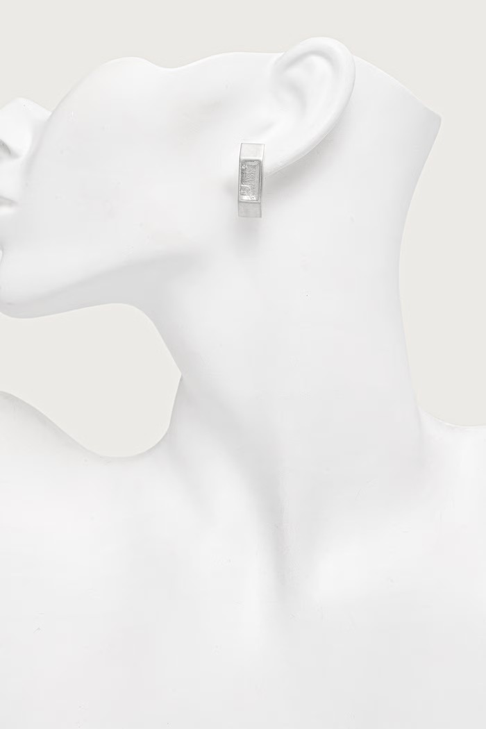 Rick Owens DRKSHDW Crystal Beveled earring brass Women's RJ0000152.MMTES2 silver AW26