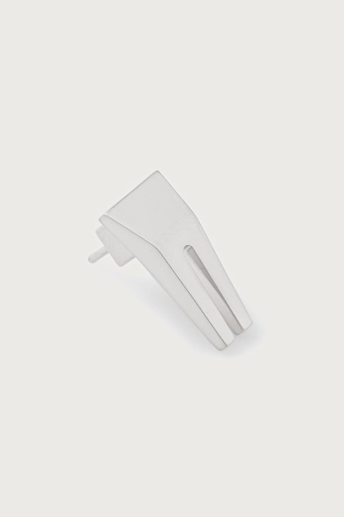 Accessories Rick Owens DRKSHDW Open Trunk earring brass Women's RJ0000154.MMT silver
