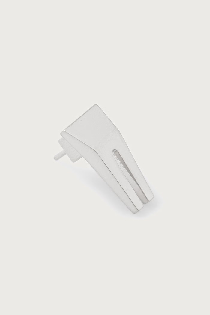 Accessories Rick Owens DRKSHDW Open Trunk earring brass Women's RJ0000154.MMT silver