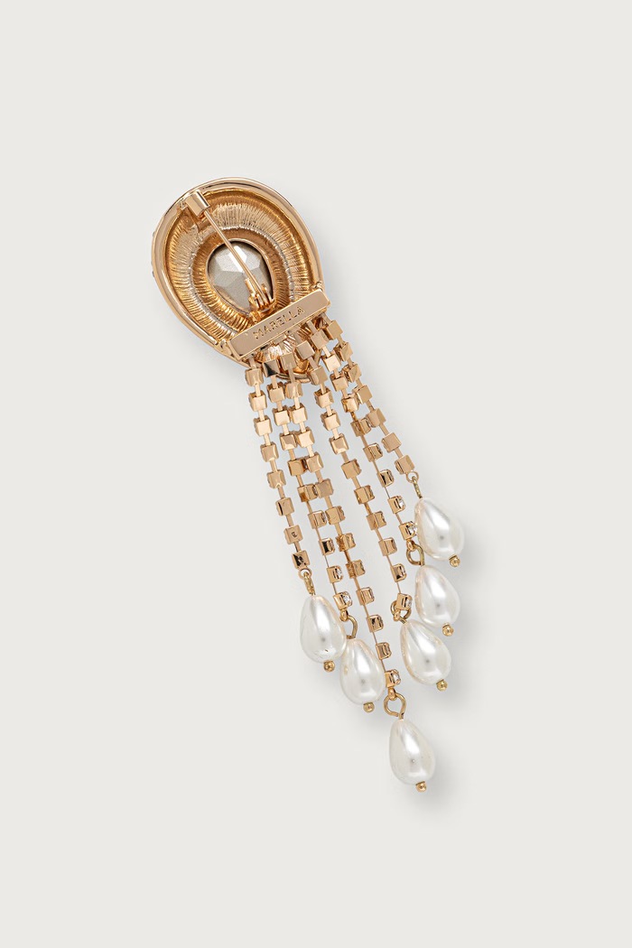 Marella Καρφίτσα γυναικεία μεταλλική MLLZANZARA 2623756047200 χρυσαφί AW26