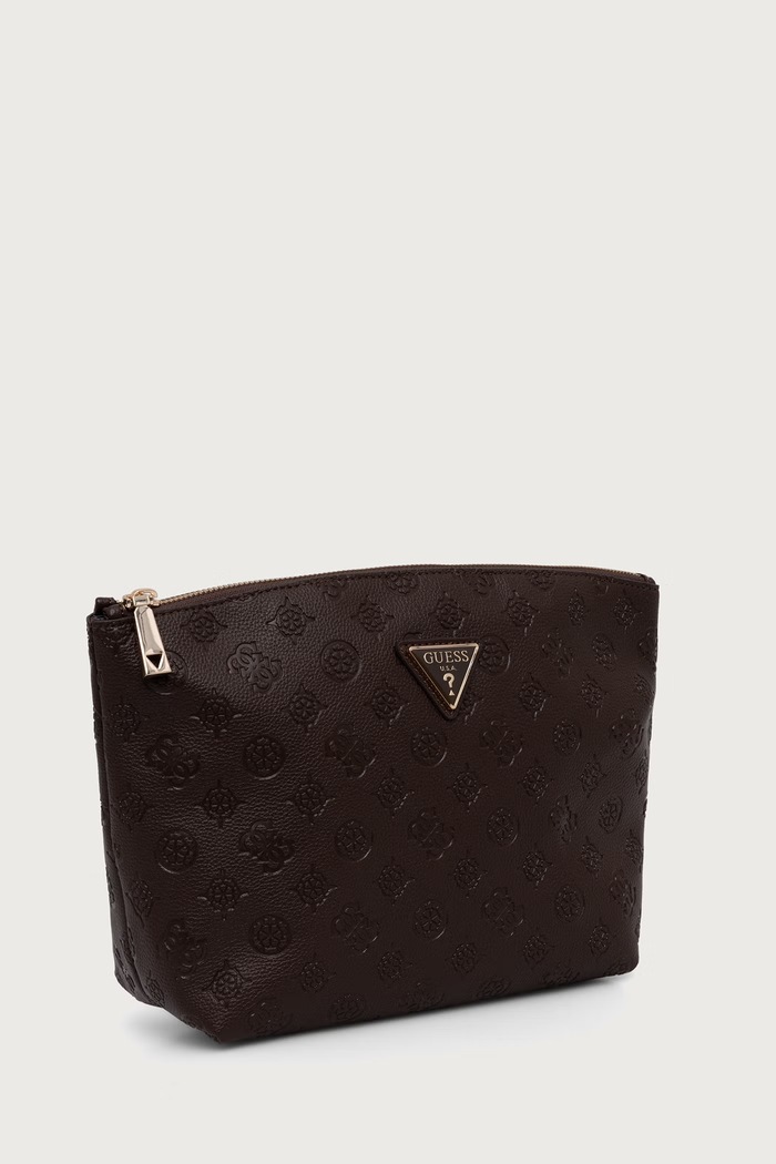 Guess Козметична чанта дамска от имитация на кожа LENWOOD TWDP21.02965 кафяв AW26