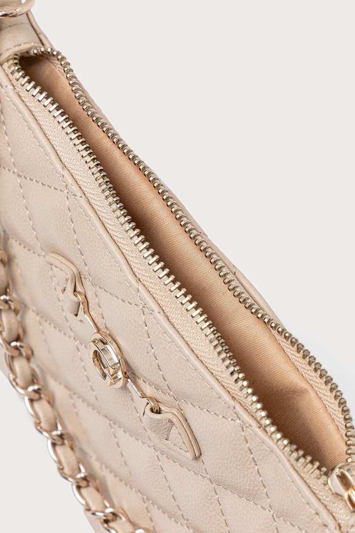 Kabelka dámska z imitácie kože FRANCES Guess PW7587.P6474 béžová