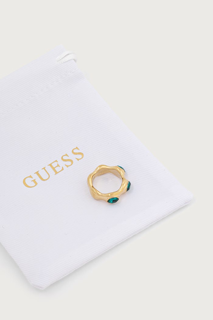 Pierścionek damski DIVINE Guess JUBR06.313JW złoty
