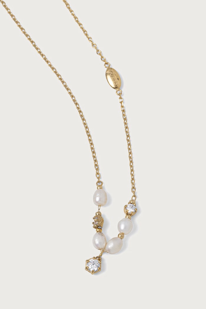 Guess Naszyjnik damski PEARLY JUBN06.480JW złoty AW26