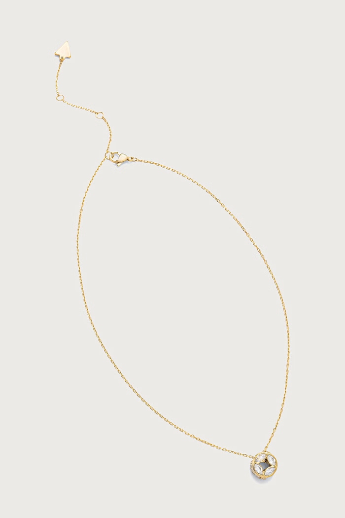 Guess Naszyjnik z zawieszką damski 4G SUPREME złoty JUBN06.398JW