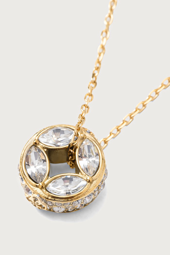 Guess Naszyjnik z zawieszką damski 4G SUPREME JUBN06.398JW złoty AW26