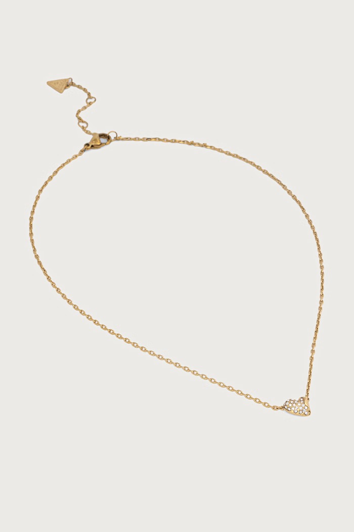 Guess Naszyjnik damski ze stali nierdzewnej GOLDEN LOVE złoty JUBN06.370JW