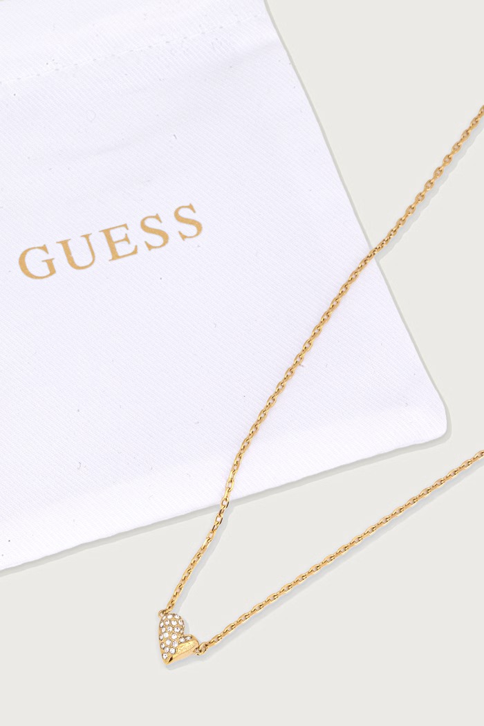 Akcesoria Guess Naszyjnik damski ze stali nierdzewnej GOLDEN LOVE JUBN06.370JW złoty