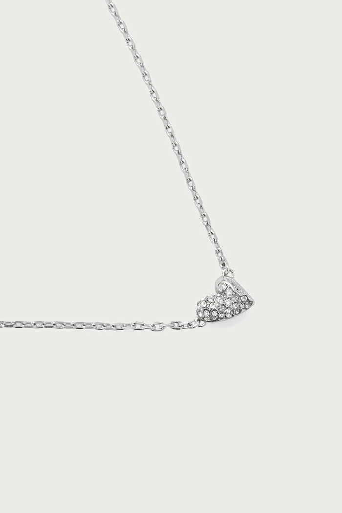 Guess Naszyjnik damski ze stali nierdzewnej GOLDEN LOVE JUBN06.370JW srebrny AW26