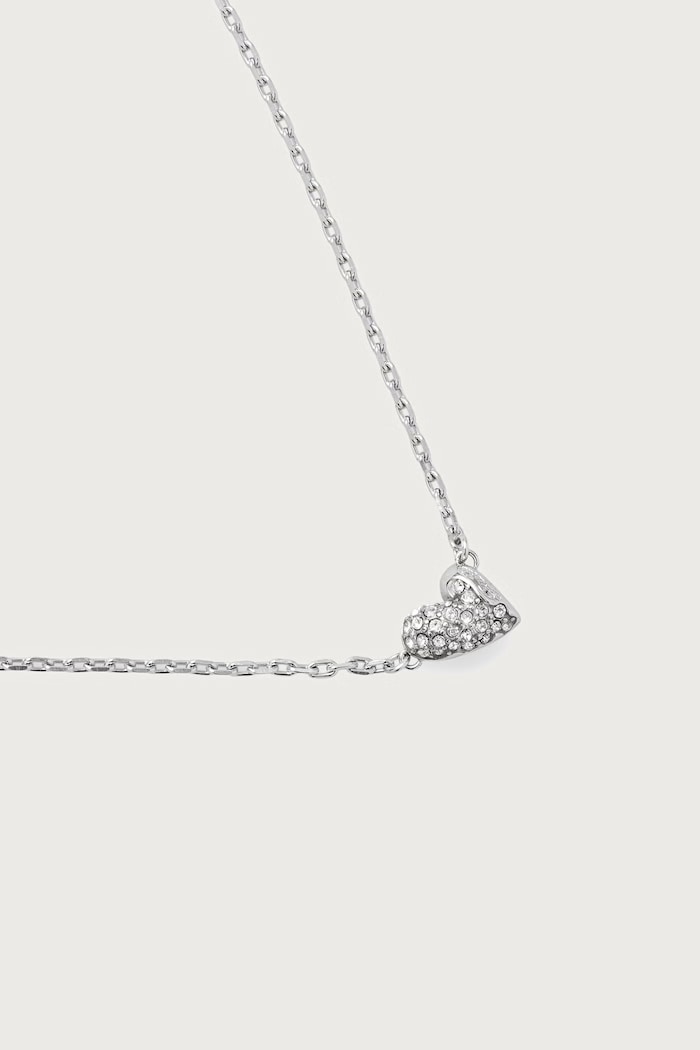 Guess Naszyjnik damski ze stali nierdzewnej GOLDEN LOVE JUBN06.370JW srebrny AW26