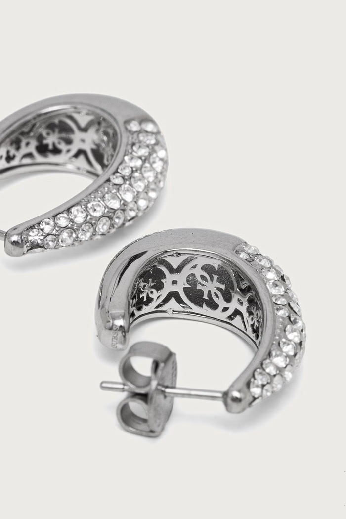 Guess Kolczyki damskie ze stali nierdzewnej MADISON JUBE06.429JW srebrny AW26