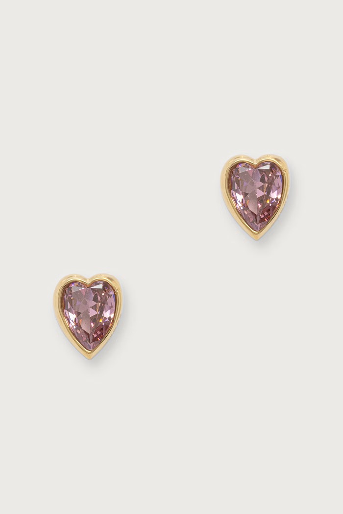 Guess Обици дамски CRYSTAL LOVE злато JUBE06.361JW