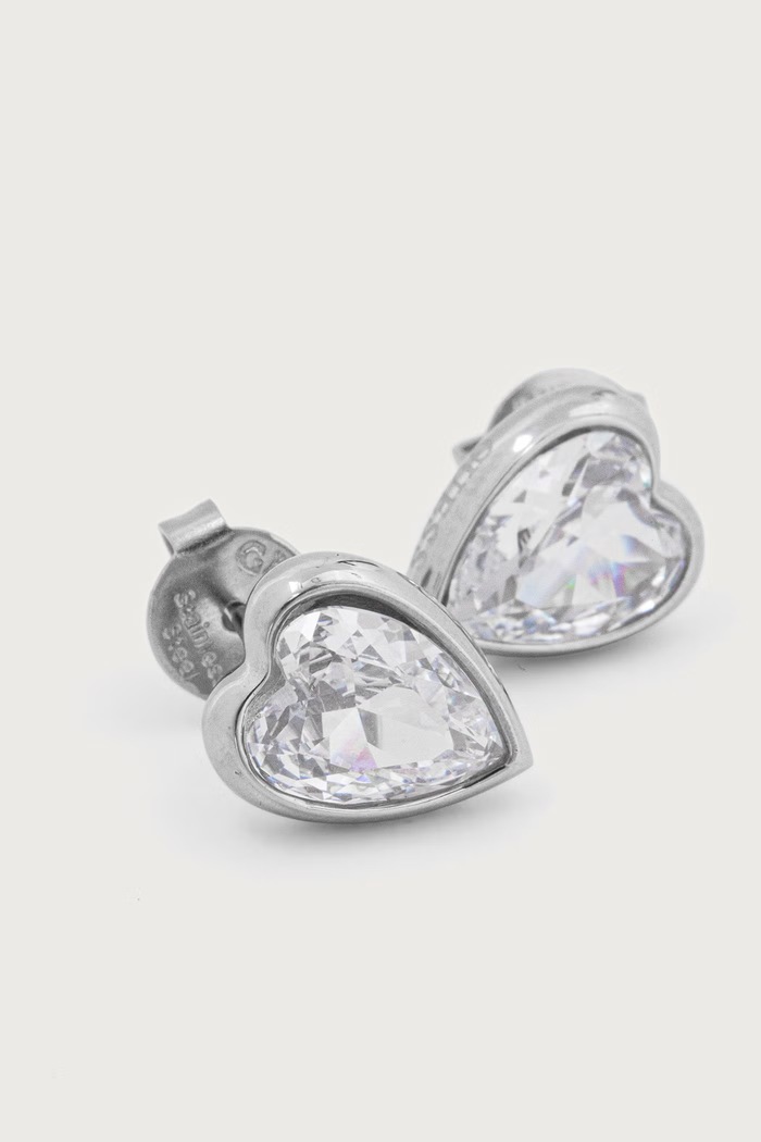 Akcesoria Guess Kolczyki damskie CRYSTAL LOVE JUBE06.361JW srebrny