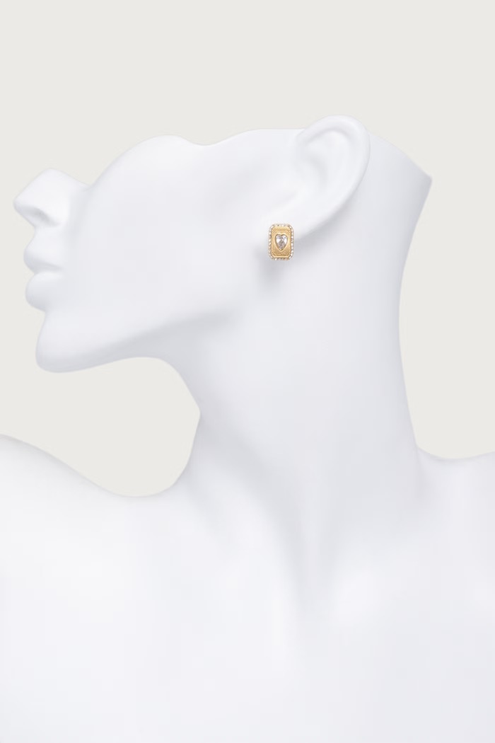 Guess Kolczyki CRYSTAL LOVE JUBE06.357JW złoty AW26