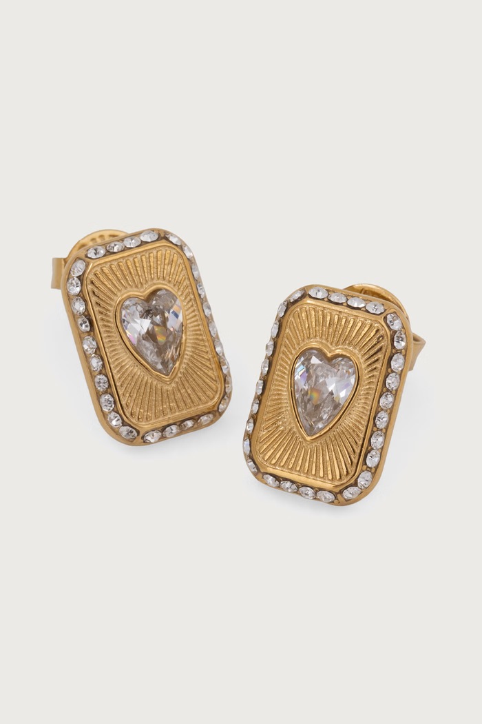 Kolczyki CRYSTAL LOVE Guess JUBE06.357JW złoty