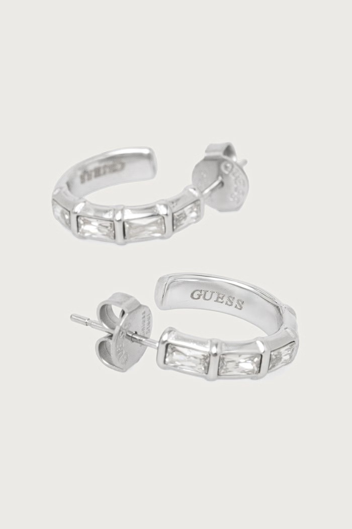 Guess Kolczyki damskie LES BAGUETTES JUBE06.332JW srebrny AW26