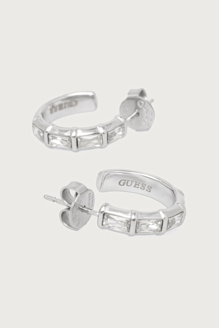 Guess Kolczyki damskie LES BAGUETTES JUBE06.332JW srebrny AW26