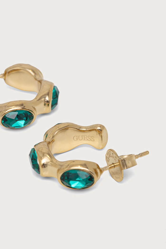 Guess Kolczyki damskie ze stali nierdzewnej DIVINE JUBE06.312JW złoty AW26