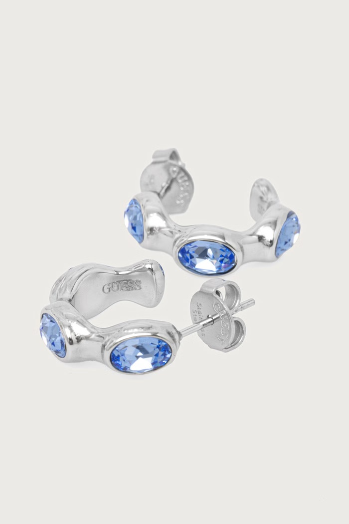 Guess Kolczyki damskie ze stali nierdzewnej DIVINE JUBE06.312JW srebrny AW26