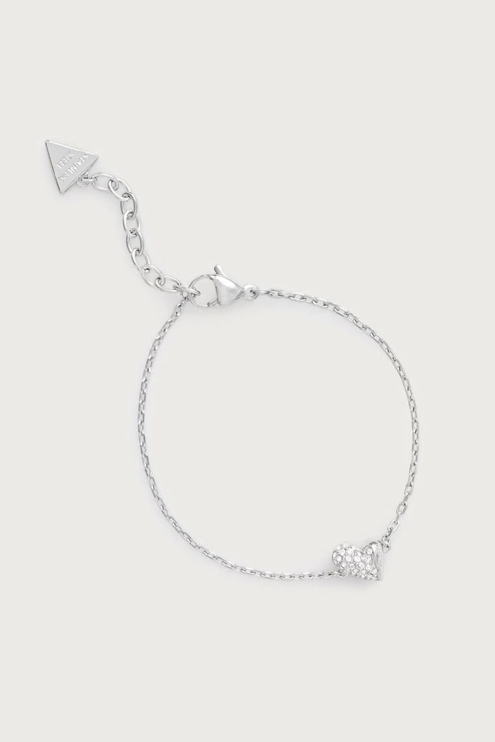 Guess Bransoletka damska ze stali nierdzewnej GOLDEN LOVE srebrny JUBB06.449JW