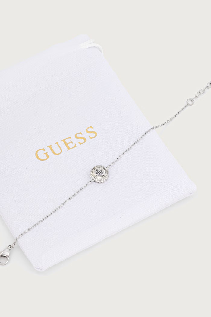 Akcesoria Guess Bransoletka damska ze stali nierdzewnej 4G SUPREME JUBB06.397JW srebrny