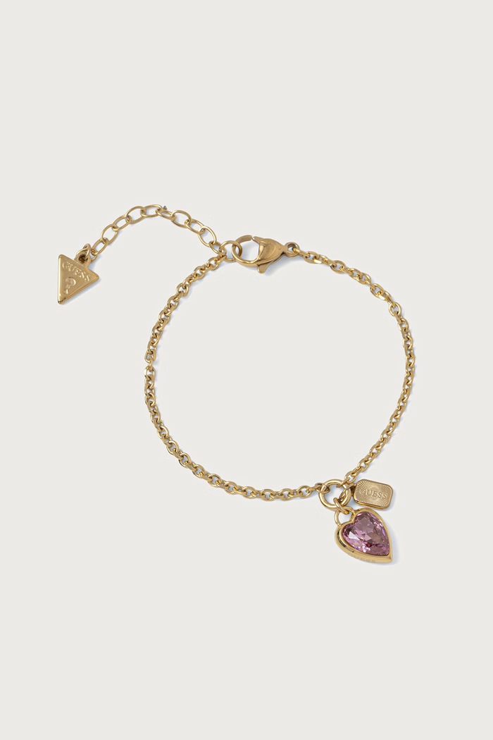 Guess Bransoletka damska CRYSTAL LOVE złoty JUBB06.360JW