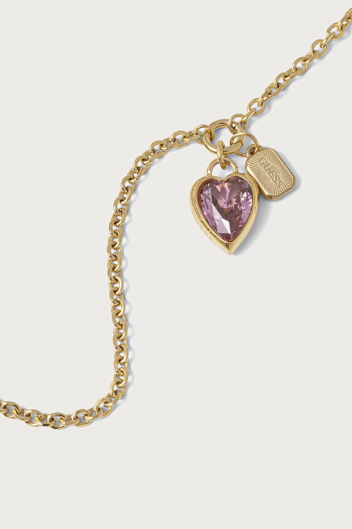 Guess Bransoletka damska CRYSTAL LOVE JUBB06.360JW złoty AW26