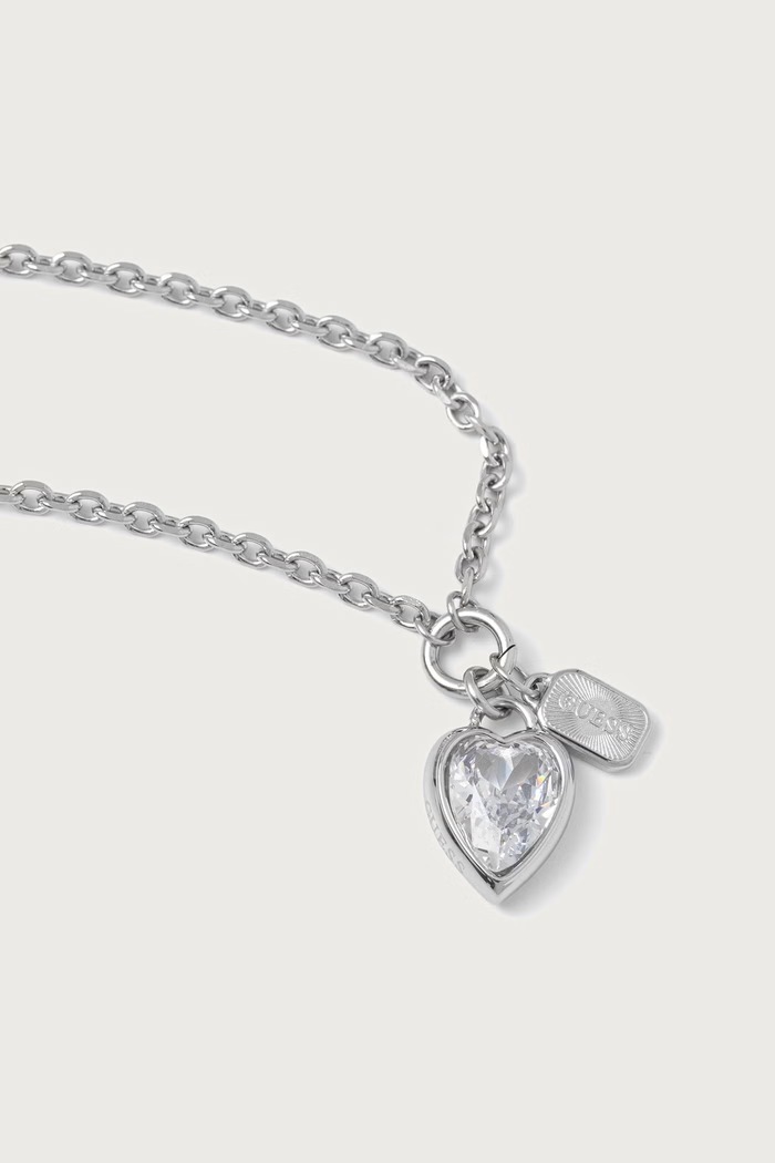 Guess Bransoletka damska CRYSTAL LOVE JUBB06.360JW srebrny AW26