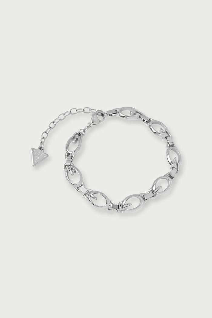 Guess Náramok dámsky z nehrdzavejúcej ocele G CAMDEN strieborná JUBB06.344JW