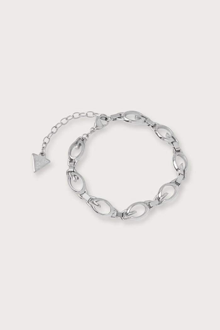 Guess Náramok dámsky z nehrdzavejúcej ocele G CAMDEN strieborná JUBB06.344JW
