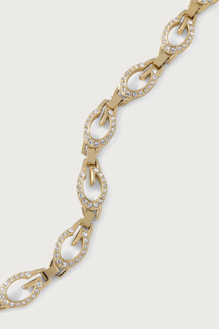 Guess Bransoletka damska ze stali nierdzewnej G CAMDEN JUBB06.341JW złoty AW26
