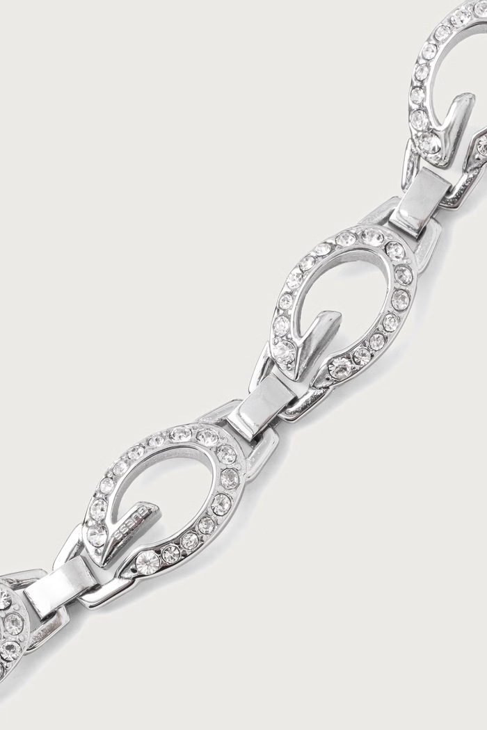 Guess Bransoletka damska ze stali nierdzewnej G CAMDEN JUBB06.341JW srebrny AW26