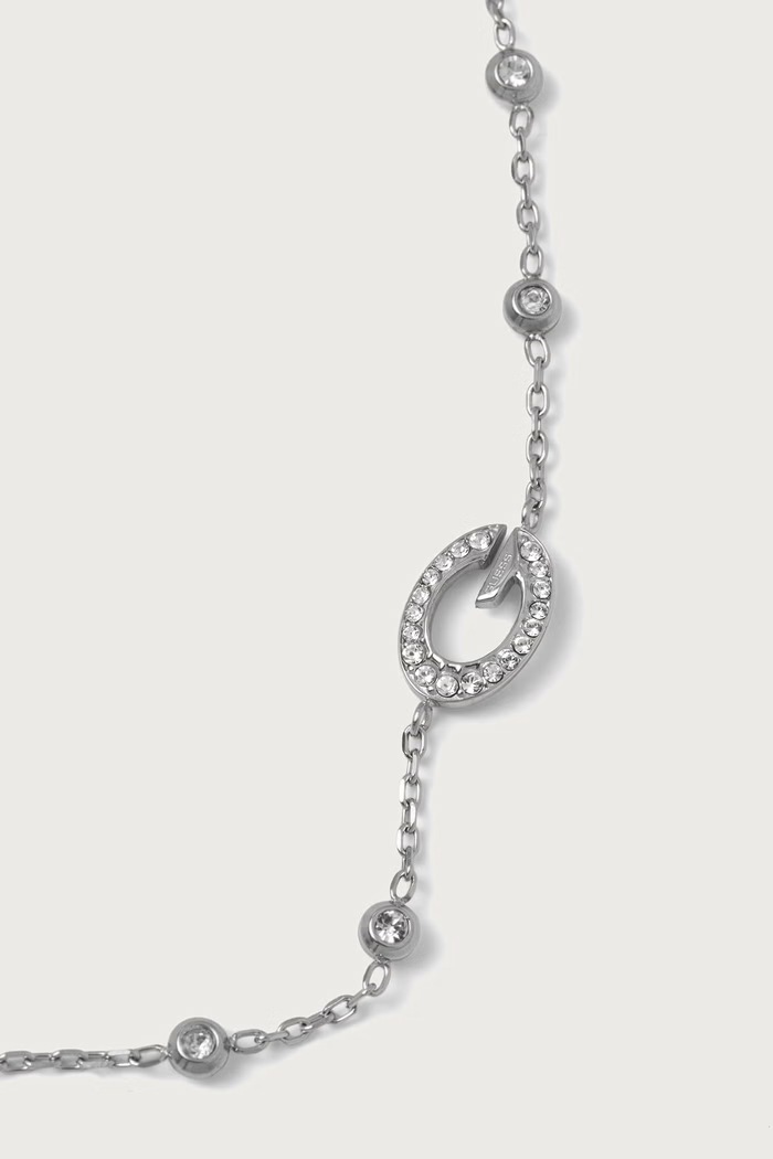 Guess Bransoletka damska ze stali nierdzewnej G CAMDEN JUBB06.337JW srebrny AW26