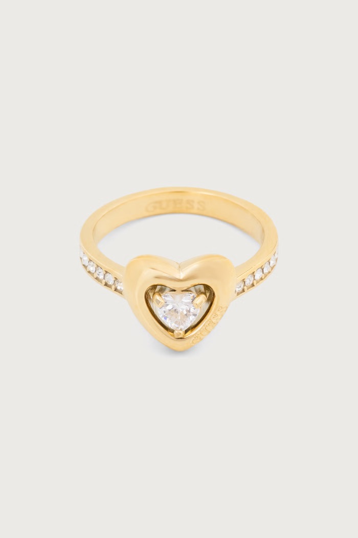 Guess Pierścionek damski BELOVED złoty JUBR06.018JW
