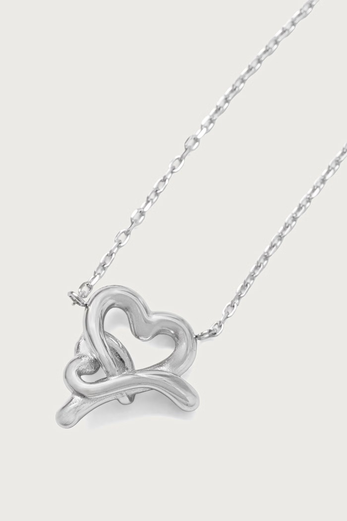 Guess Naszyjnik damski LOVE BITES JUBN06.056JW srebrny AW26